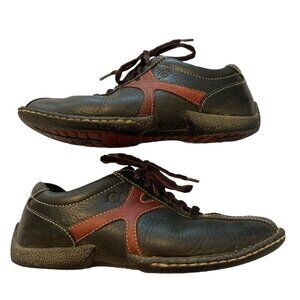 Born Oxford Sneakers Women's Sz 8.5  Leather Lace Up Casual W1790